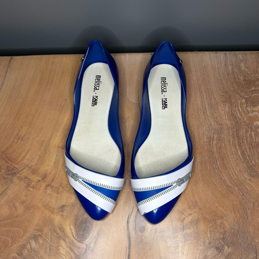 Melissa x Karl Lagerfeld Zipper Flats